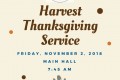 Harvest Thanksgiving Assembly